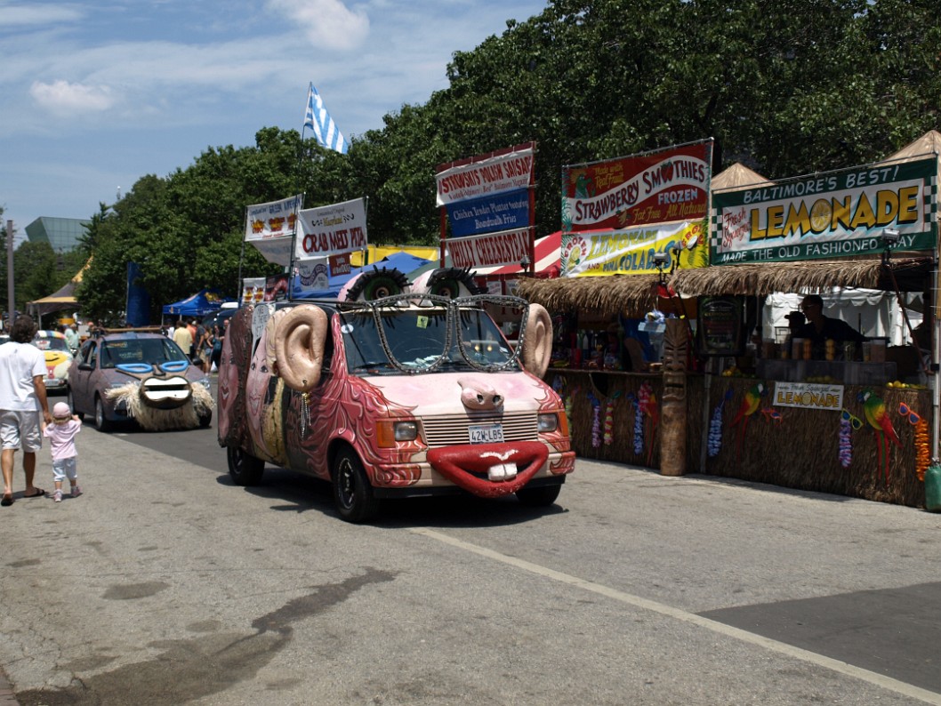 The Women Rock Art Car From the Front The Women Rock Art Car From the Front