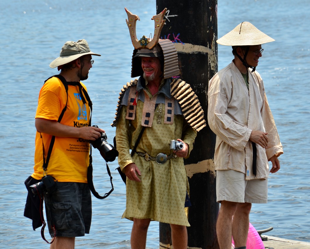 Samurai Masters Having on the Pier Samurai Masters Having on the Pier