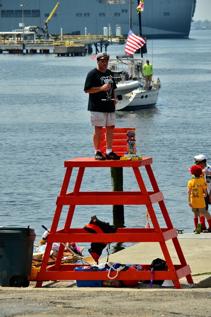 The MC on a Lifeguard Stand The MC on a Lifeguard Stand