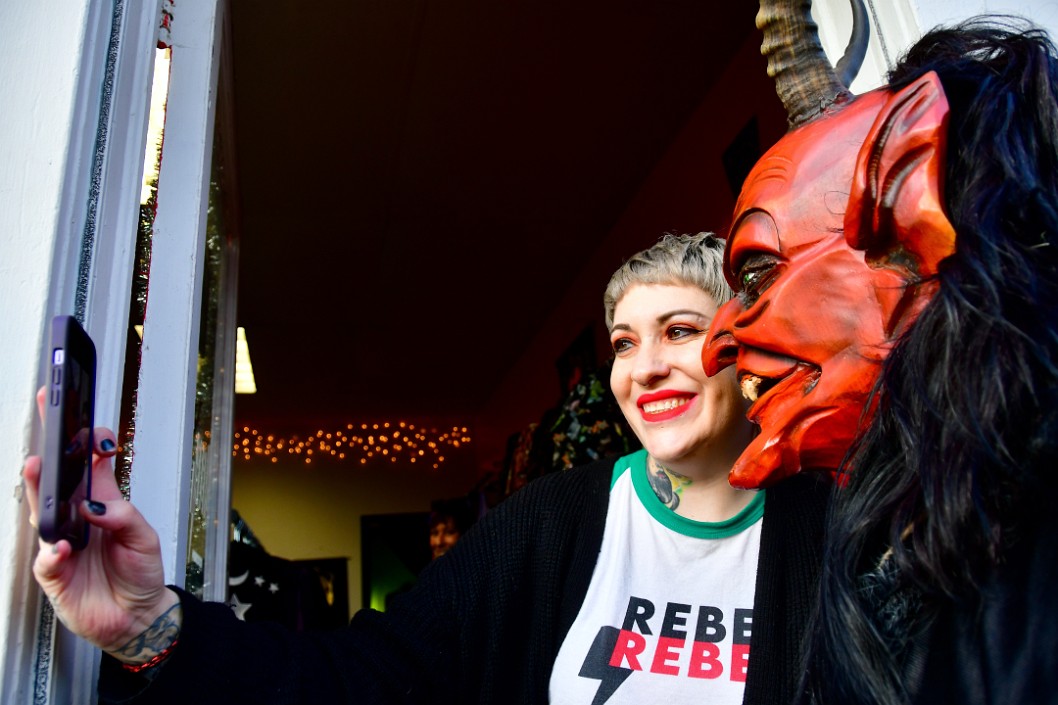 A Rebel Selfie With Krampus