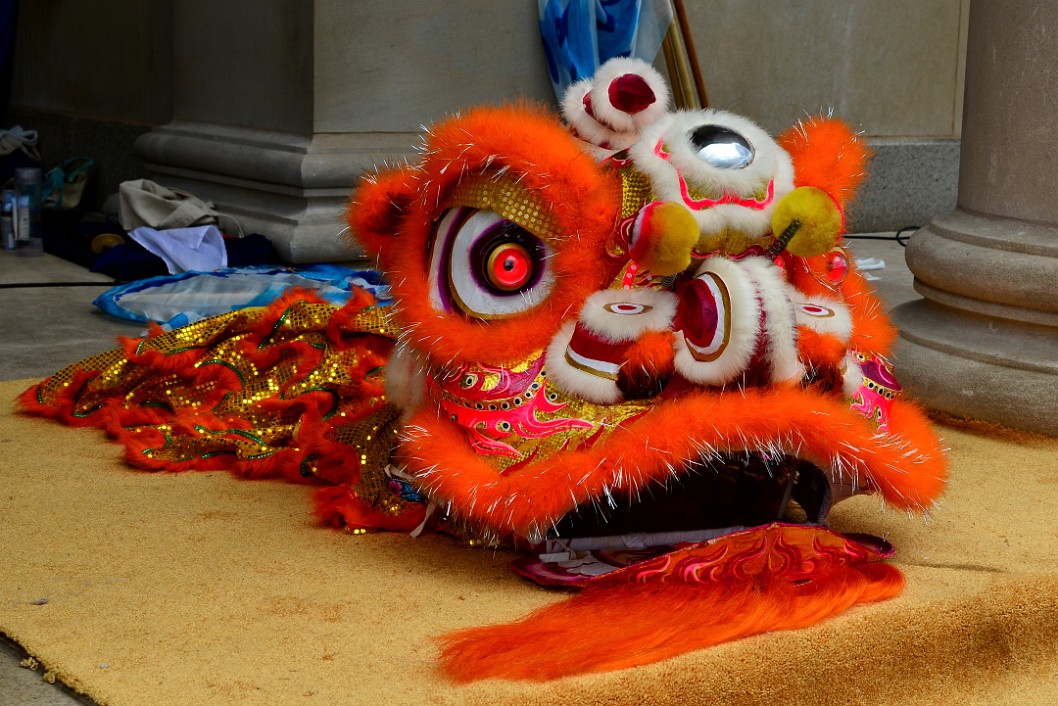 Gold and Orange Lion Head Gold and Orange Lion Head