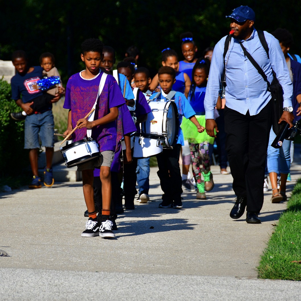 Marching In