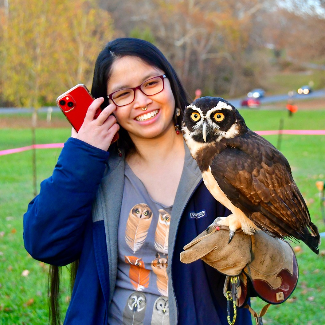 Smiling With the Spectacled Owl 1