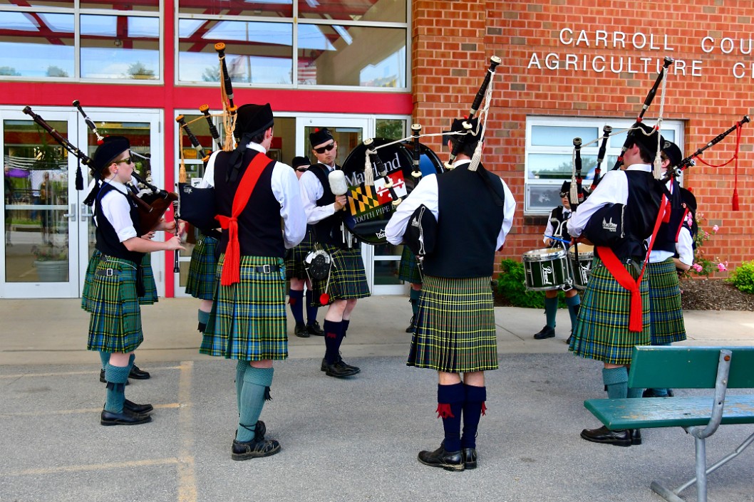 Maryland Youth Pipe Band Practicing 1