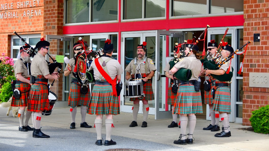 Washington Scottish Pipe Band Practicing