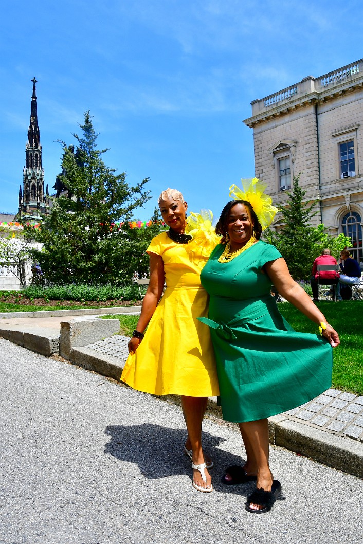 Fabulous Ladies in Green and Yellow 1