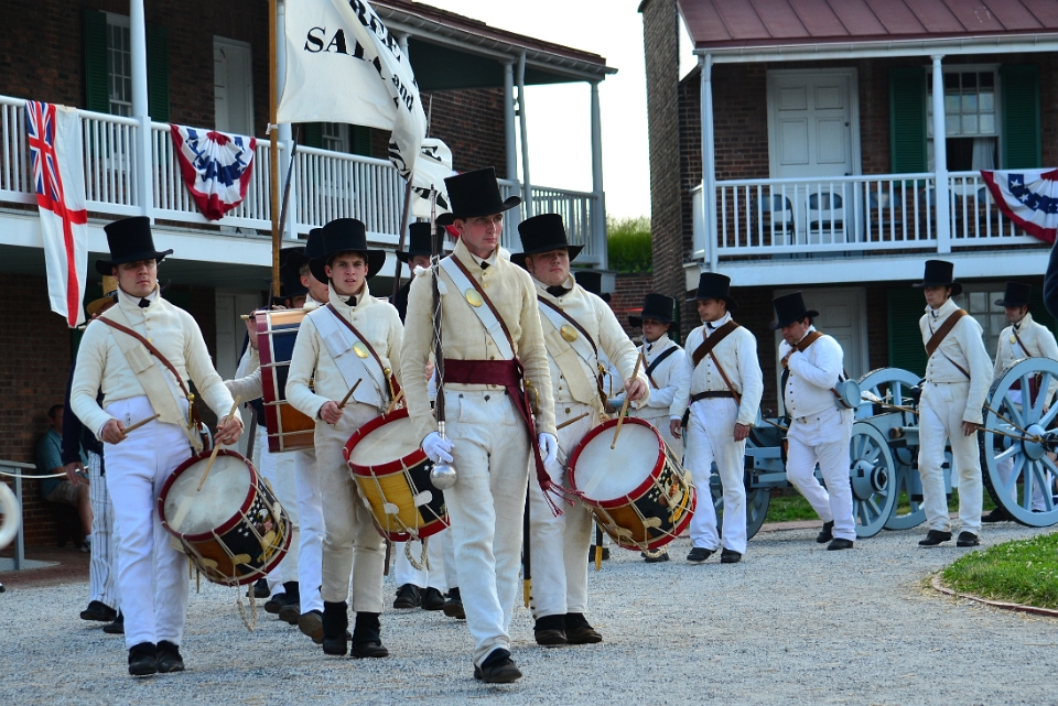 Period Drummers on the March