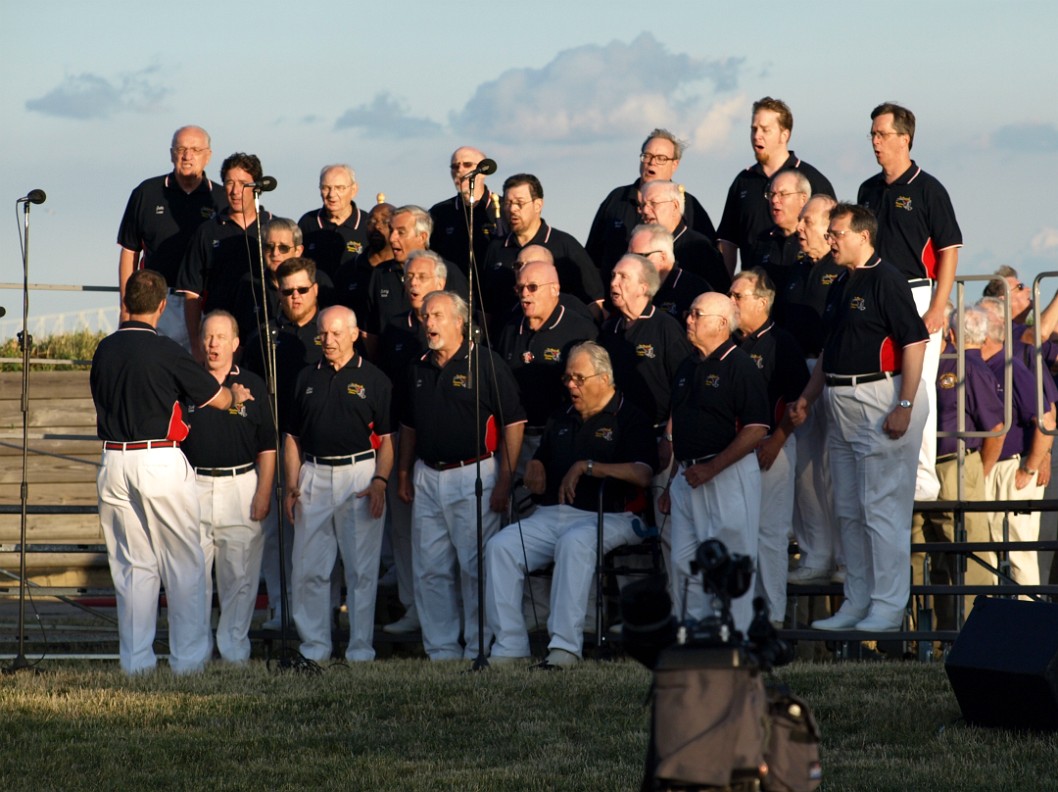 A Barbershop Chorus Belting Out Patriotic Ditties A Barbershop Chorus Belting Out Patriotic Ditties