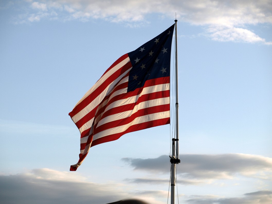 Old Glory in the Setting Sun Old Glory in the Setting Sun