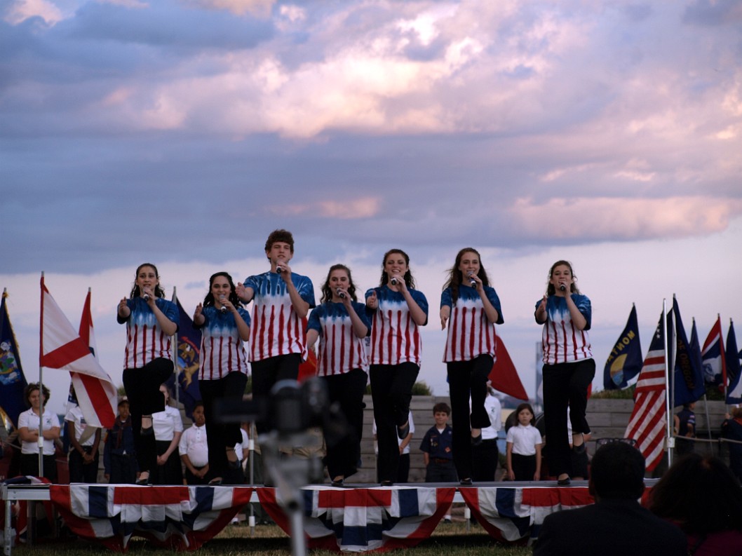 The Broadway Kids Marching and Singing The Broadway Kids Marching and Singing