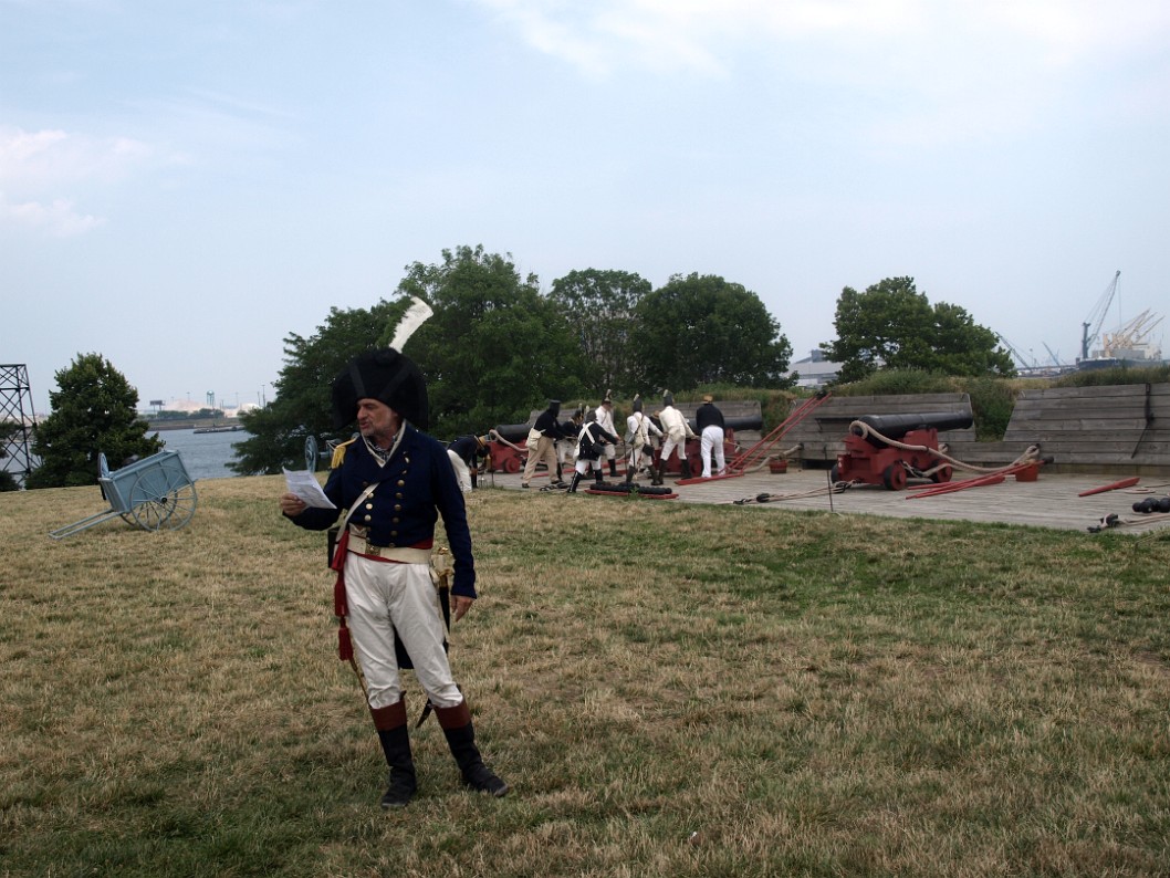 Officer Reading the Last of the Declaration of Independence Officer Reading the Last of the Declaration of Independence