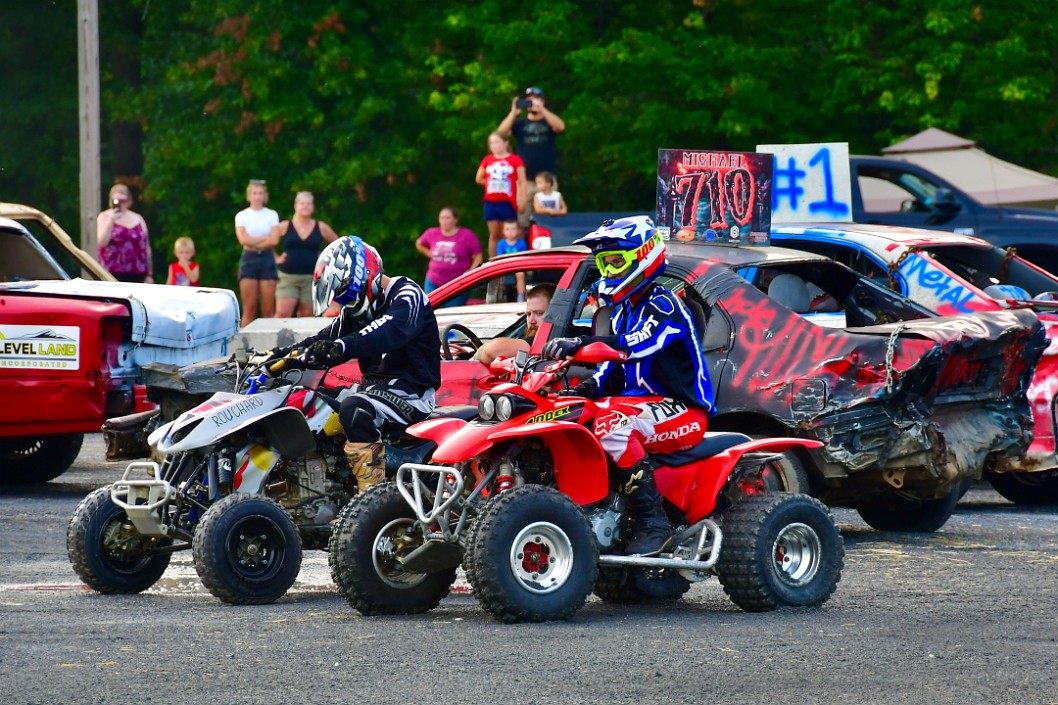 ATVs and Demolition Derby Cars