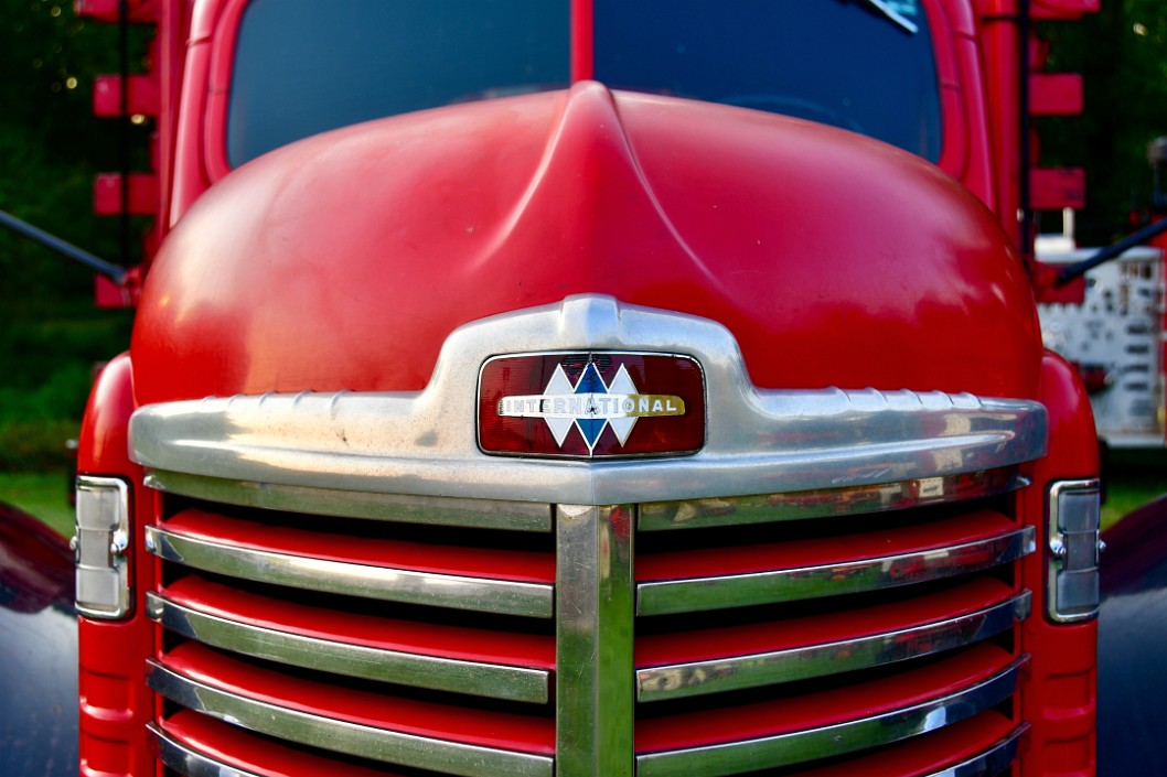 Gazing at the International Harvester Badge