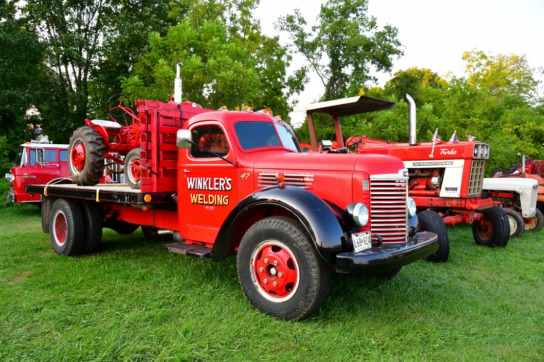 Winklers Welding Carrying a Tractor