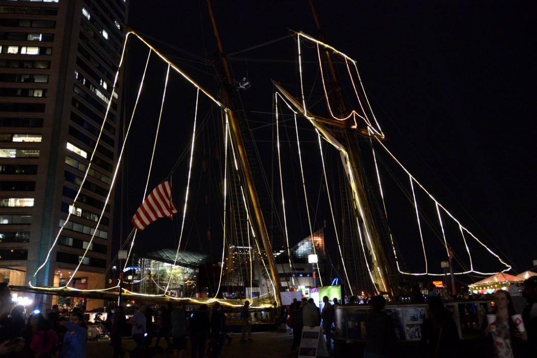 Pride of Baltimore II With Light Sails Pride of Baltimore II With Light Sails