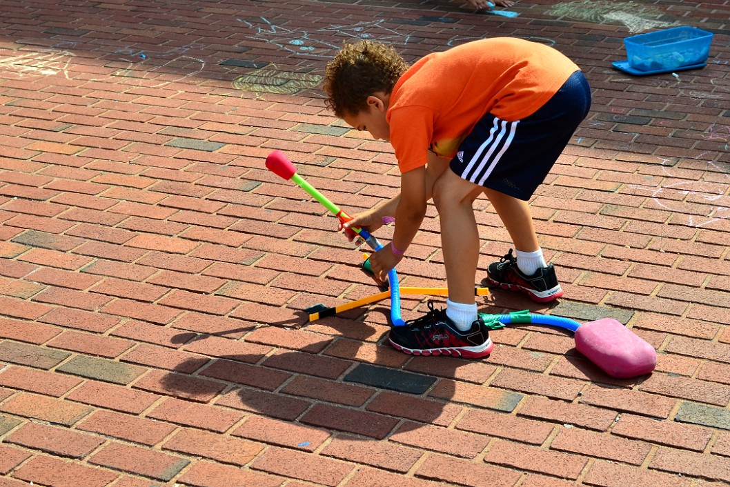 Readying the Stomp Rocket Readying the Stomp Rocket