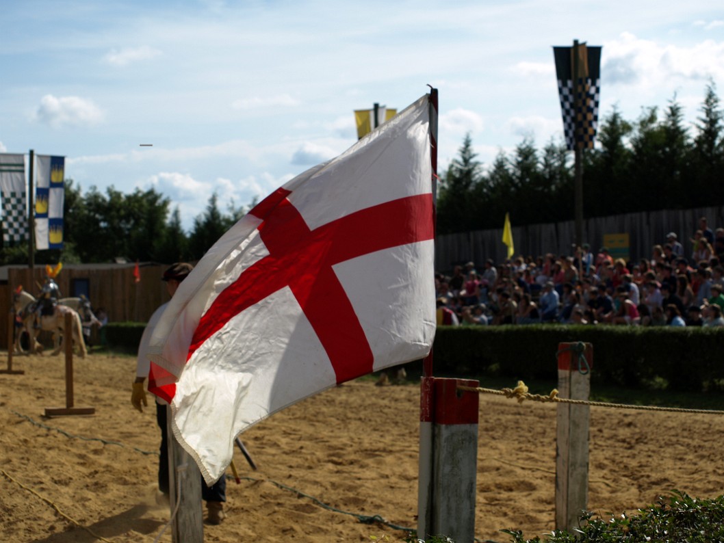 England's Colors Fluttering in the Wind England's Colors Fluttering in the Wind