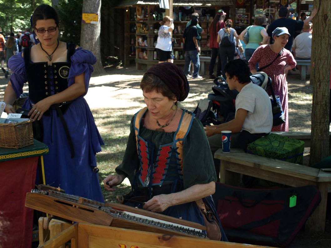 Maggie Sansone Hammering Her Dulcimer Maggie Sansone Hammering Her Dulcimer