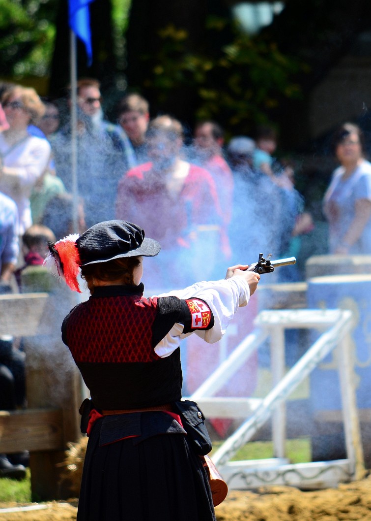 Flint Lock Pistol Firing