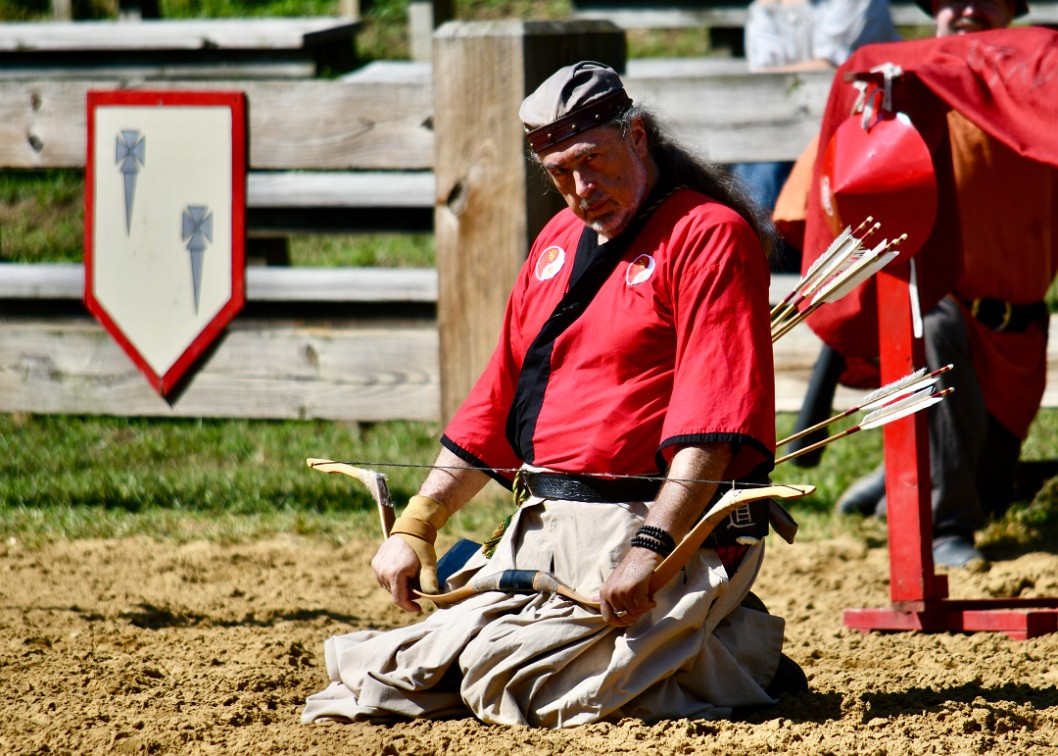 Field Marshall in Japanese Garb and Turkish Recurve Bow