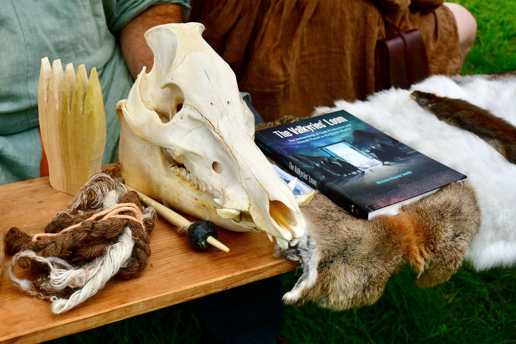 Yarn, Skull, Fur, and Book