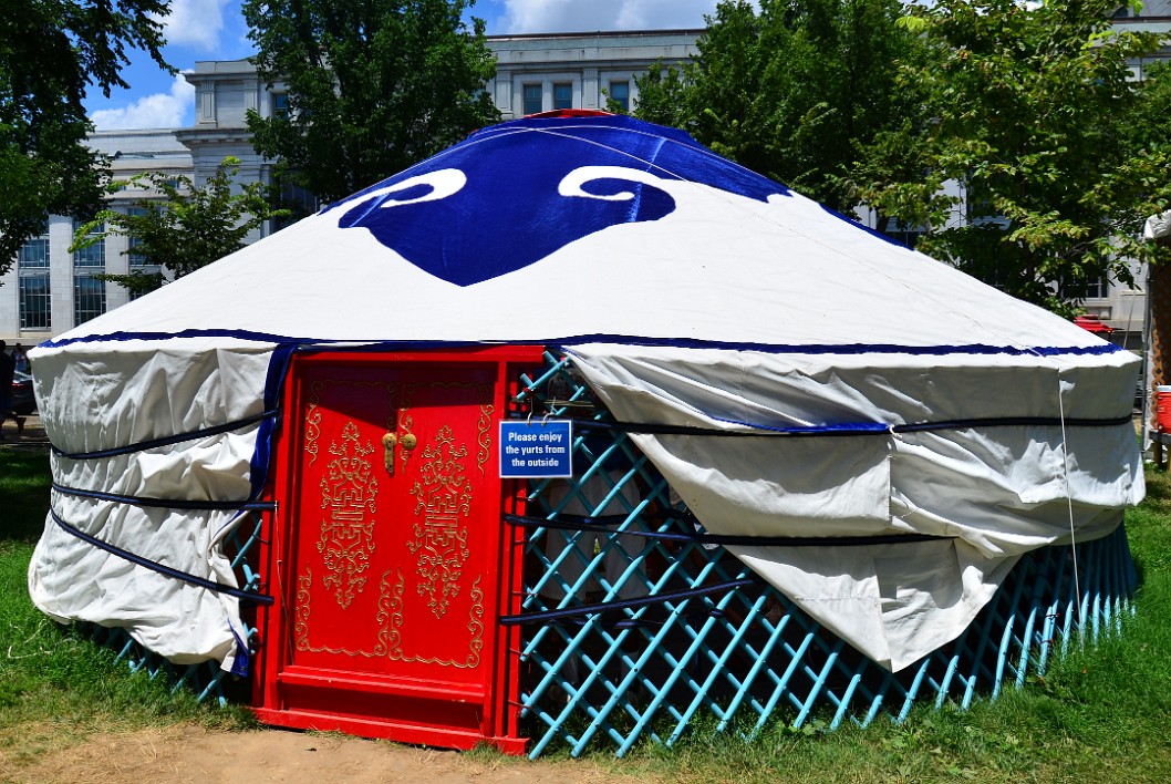 Tuvan Yurt With a Red Door Tuvan Yurt With a Red Door