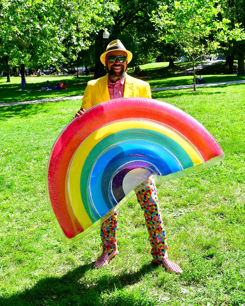 Rainbow in Hand and a Smile (Photo by Uncustomary Mary England)