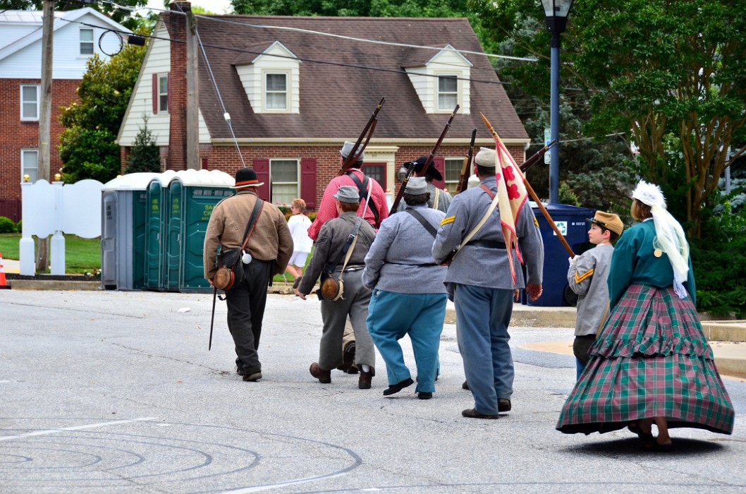 Line of Rebels on the March