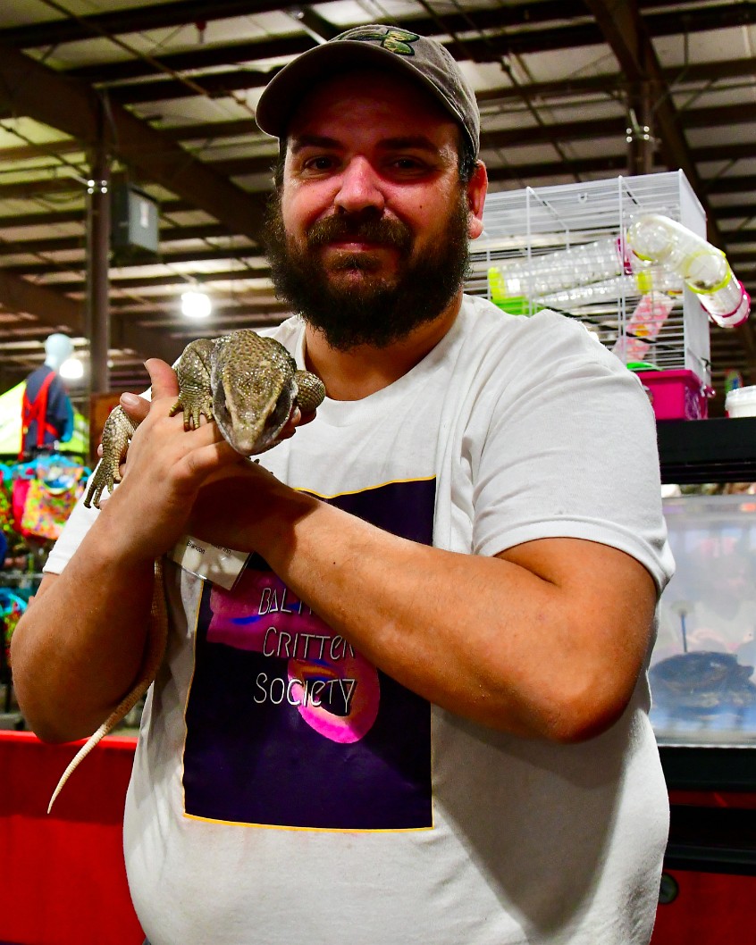 A Monitor and a Friendly Brandon at the Baltimore Critter Society