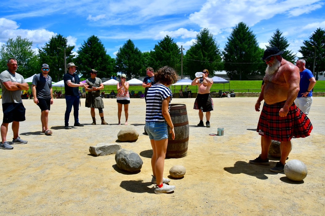 Inez Eyeing the First Stone