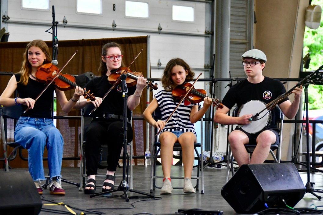 Inez on the Fiddle Rocking Out