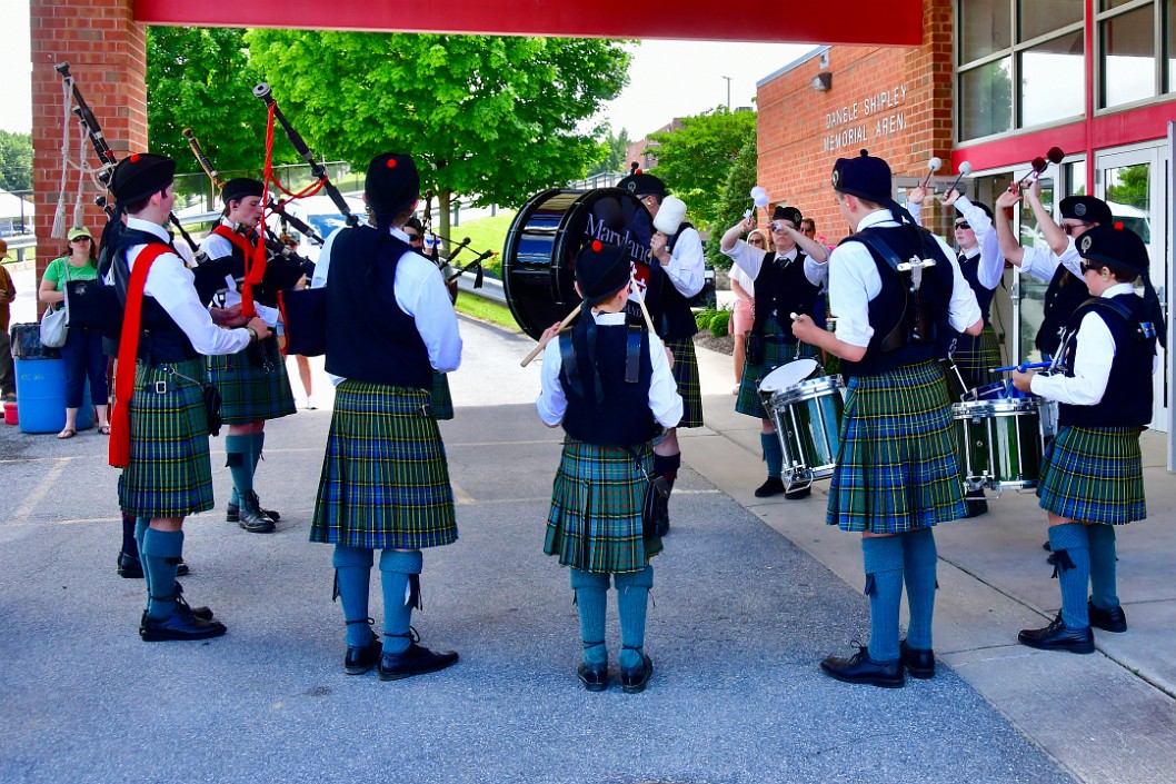 Maryland Youth Pipe Band Practicing 2