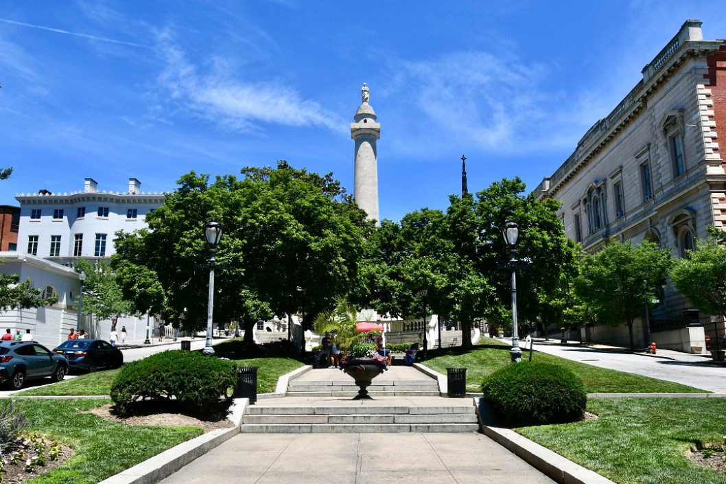 Bright Day Approaching the Monument