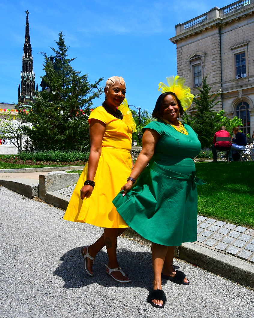 Fabulous Ladies in Green and Yellow 2