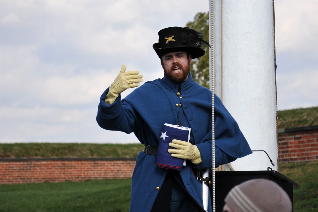 Artilleryman With a Folded Flag Artilleryman With a Folded Flag