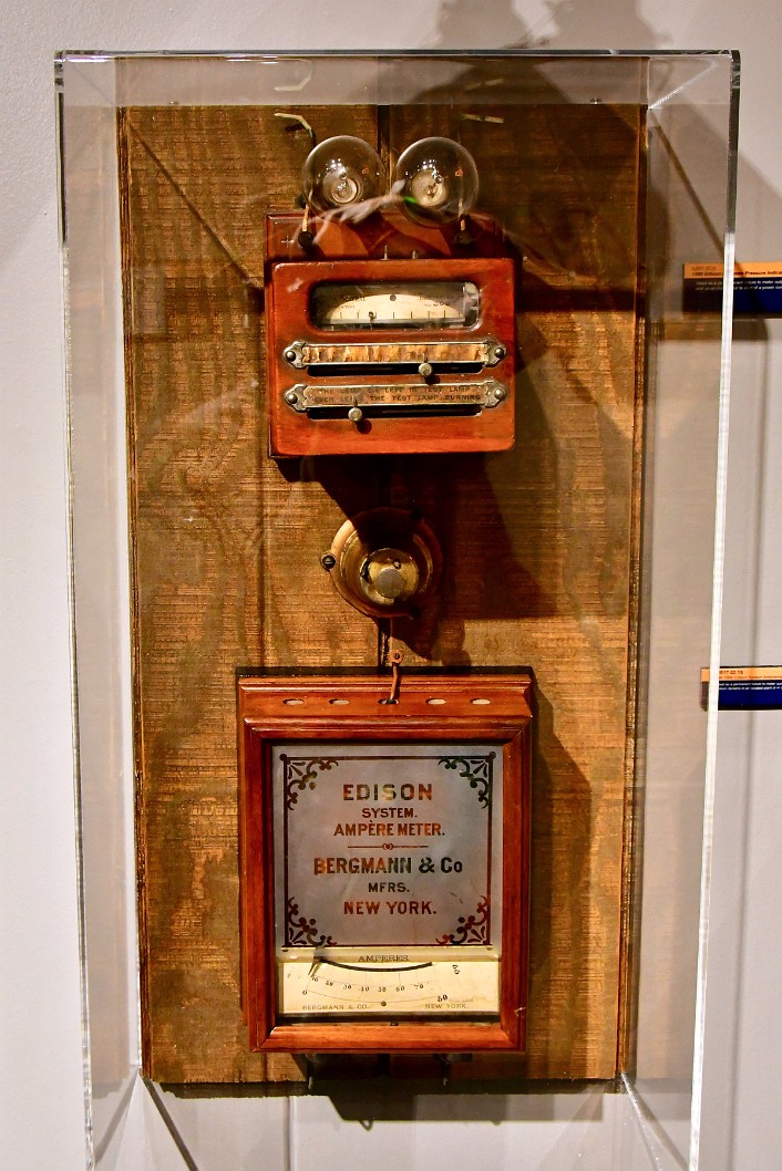 19th Century Edison System Pressure Indicator and Ampere Meter