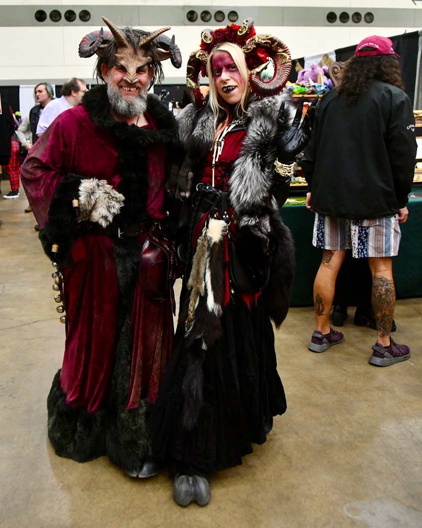 The Baltimore Krampus Couple Being Fabulous 1