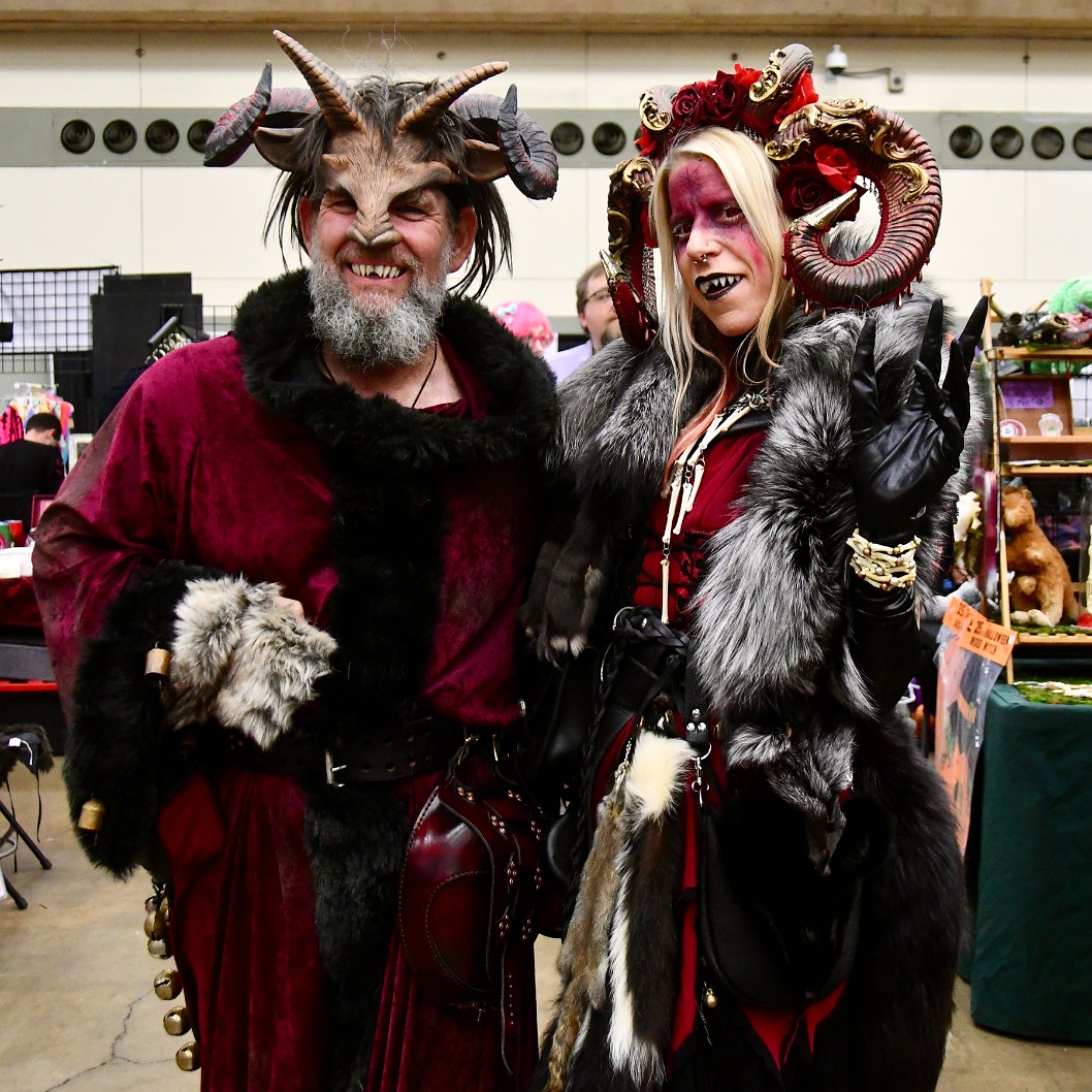 The Baltimore Krampus Couple Being Fabulous 2