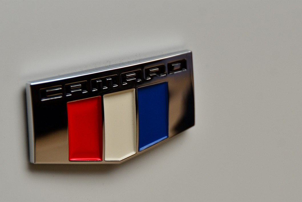 Red White and Blue Camaro Badge Red White and Blue Camaro Badge